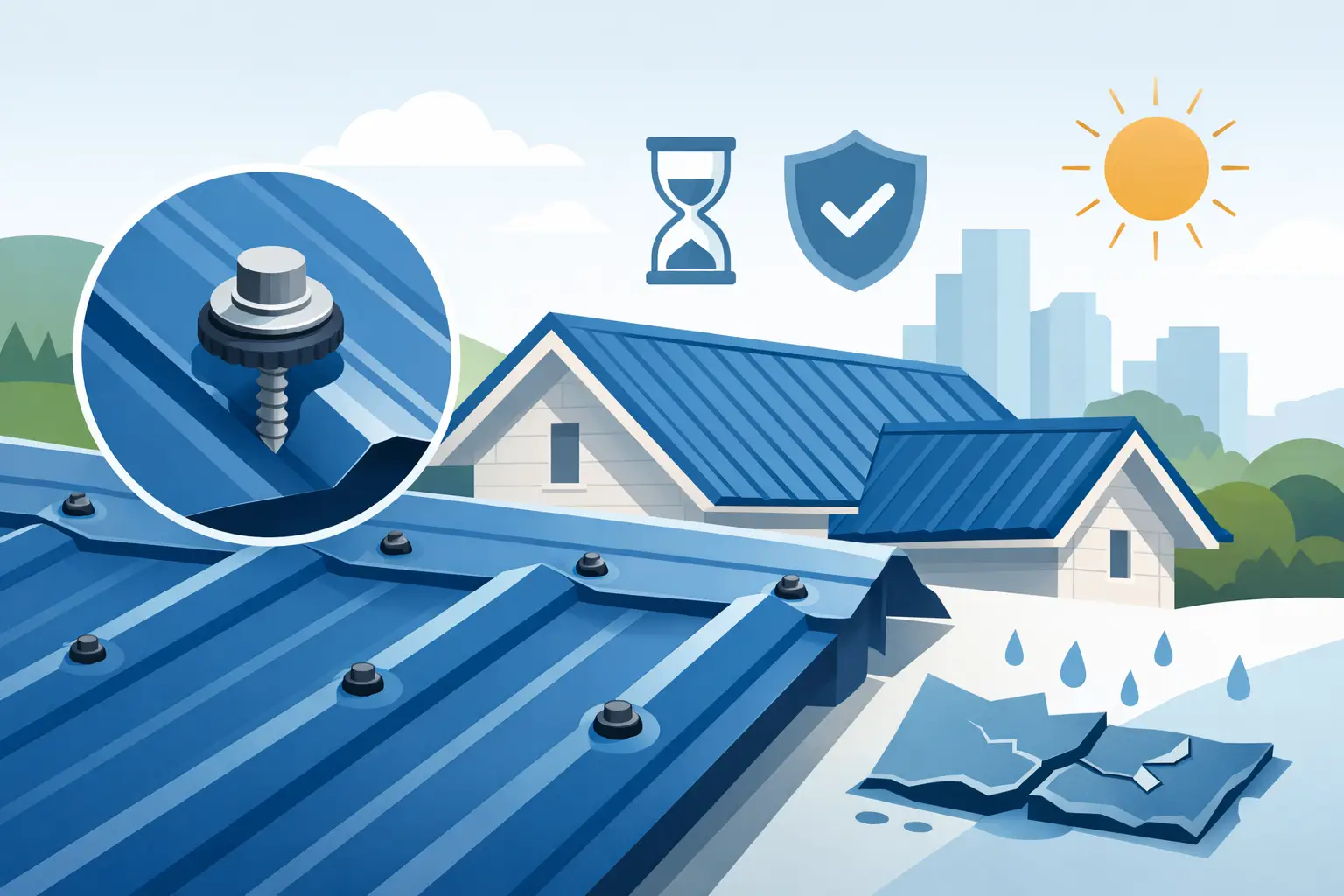 You are currently viewing Exposed Fastener Metal Roof Lifespan Explained
