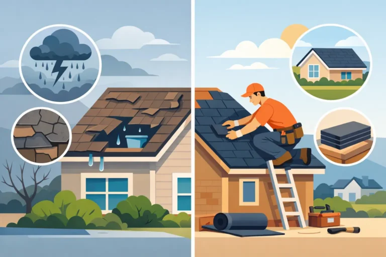 Read more about the article When Is Residential Roof Replacement Needed?
