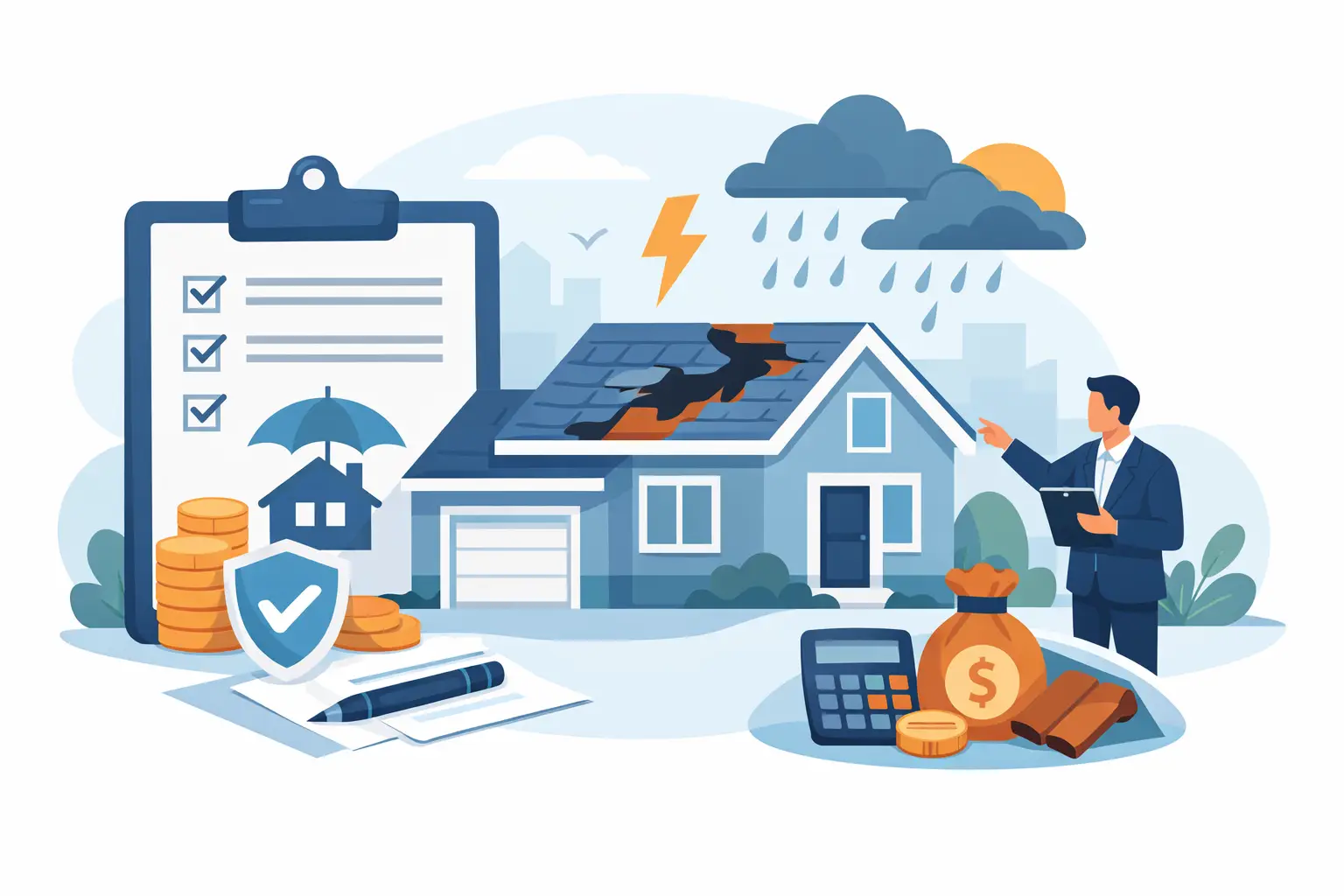 You are currently viewing An Insurance Claim Example for Roof Damage