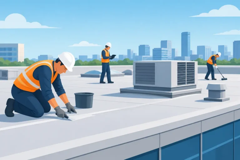 Read more about the article Top Commercial Roof Maintenance Tasks to Schedule